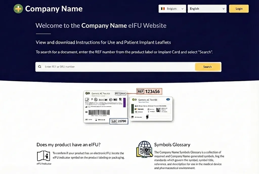 IFUcare eIFU Platform Dashboard